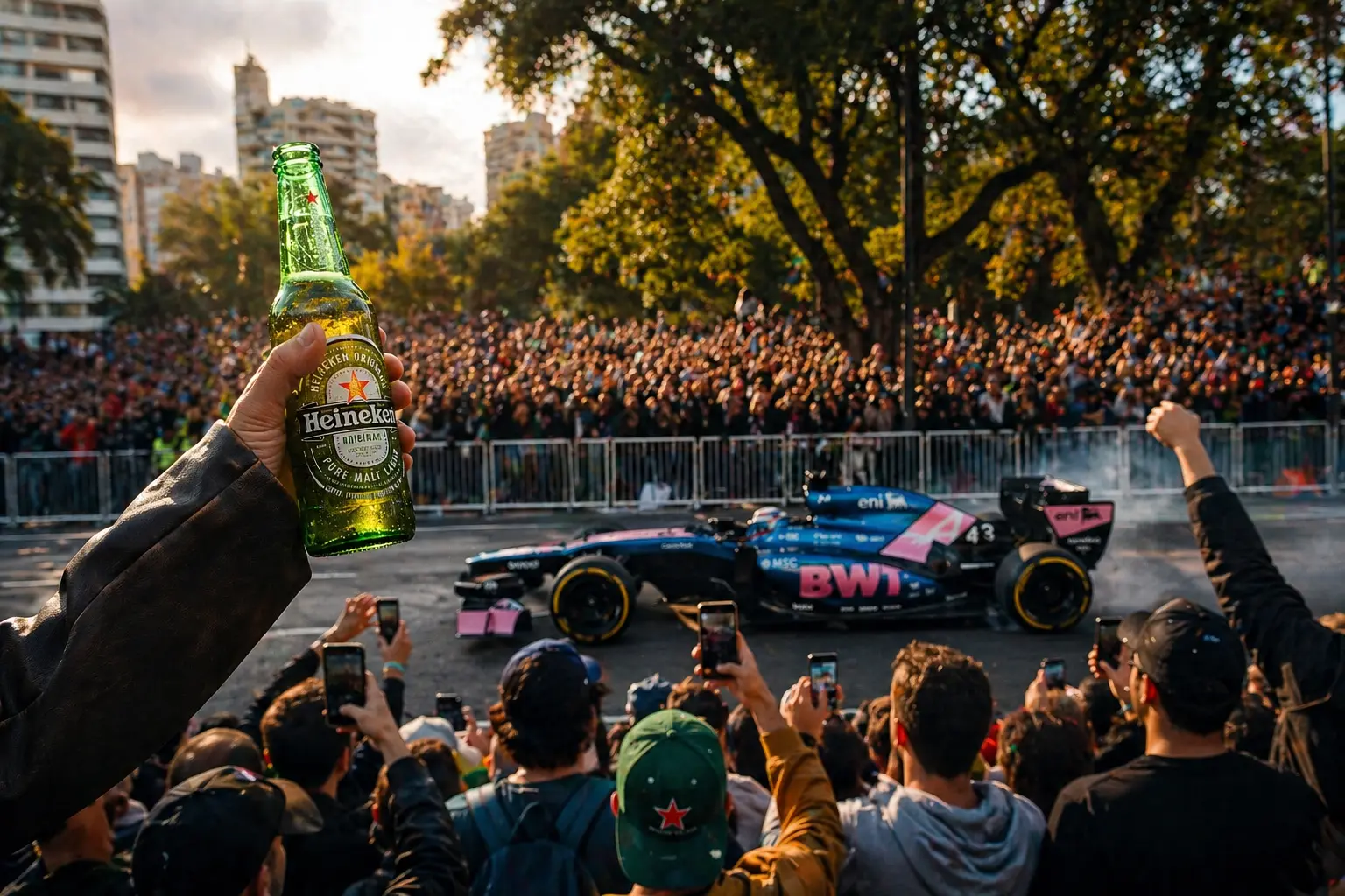 Colapinto hizo rugir Palermo (y la cerveza también fue parte del show)