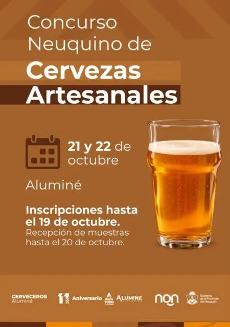 La convocatoria oficial al Concurso Neuquino de Cervezas Artesanales 2026